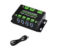 HUB USB 3.2 Gen1 a 4 canali, 4 porte USB 3.2 Gen1 estese, USB 3.2 Gen1 5Gbps trasmissione ultra veloce, compatibile con sistemi Windows/Linux/Android, nessun driver richiesto, plug-and-play, con