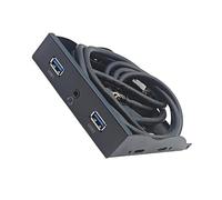 Hub USB 3.2 Splitter Floppy Bay 3 5 mm cuffie pannello anteriore porta di espansione per computer PC rack 19pin
