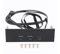 Hub USB 3.2 sul pannello frontale GEN2x2 USB A TYPE C 3 porte Pannello di estensione unità ottica da 5,25 pollici 19 pin 20 Gbps compatibile con computer PC