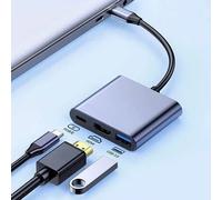 Hub USB 3 in 1 Docking station USB 3.0 compatibile da USB C a HDMI Splitter HUB da tipo C a HDMI per convertitore d'aria MacBook