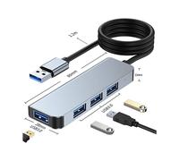 HUB USB 3 INF .0 ad alta velocità con 4 porte - Elegante ed efficiente