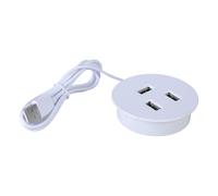 Hub USB 3 porte USB2.0 Desk Grommet Hole 60mm per il collegamento semplificato di e tastiere