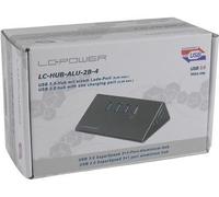 Hub USB 3x USB 3.0 + 1x funzione di ricarica LC-HUB-ALU-2B-4 NEW