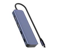Hub USB 4 in 1 ad alta velocità 2 porte USB A e tipo C 10Gbps trasferimento dati corpo in alluminio per ufficio e casa