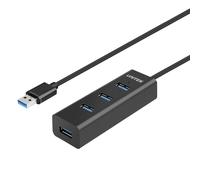 Hub USB 4 Porte Unitek Y-3089 Nero