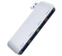 Hub USB 4 Portes per Desktop, Adattatore con USB-A 3.0 5Gbps, 4 in 1 Multiporta Sdoppiatore Trasferimento Dati, Docking Station Portable per Laptop Disco Rigido Tastiera Stampante (Destra)