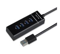 Hub USB 4Port USB3.0 Adattatore Indicatori LED Per Desktop Laptop Tastiere Stampante 5Gbps Trasferimento Dati Ricarica Connessione MultiDevice