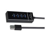 Hub USB 4Port USB3.0 Adattatore Indicatori LED Per Desktop Laptop Tastiere Stampante 5Gbps Trasferimento Dati Ricarica