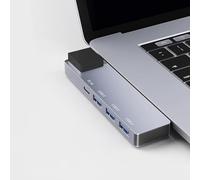 Hub USB 5 in 1 con 65 W Power Delivery, 3 USB 3.0,1 Gbps Ethernet, porte USB per MacBook Air, iPad Pro, XPS, ecc