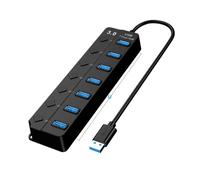 HUB USB 7 in 1 Docking Station USB Extender HUB USB 3.0 ad alta velocità da 5 Gbps Splitter USB con controllo dell'interruttore(A 7-IN-1)