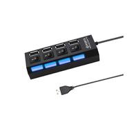 HUB USB 7 in 1 Docking Station USB Extender HUB USB 3.0 ad alta velocità da 5 Gbps Splitter USB con controllo dell'interruttore(D 4-IN-1)