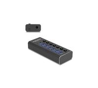 Hub USB 7 Porte - DeLOCK - 3 Porte 10 Gbps - 4 Porte Ricarica Veloce 5 Gbps