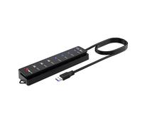 Hub USB 8 Port Powered Hub USB Expander USB3.0 2.0 Data Port Hub Adattatore Singolo Interruttori USB Splitter Per Laptop