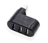 Hub USB a 3 porte USB 3.0 Splitter Laptop Docking Station Extender Computer PC Mouse Telefono Ricarica Adattatore di Trasmissione Ufficio Nero in Borsa