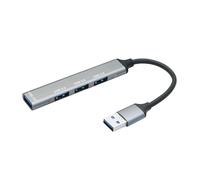 Hub USB a 4 porte con cavo da 7,6 cm, adattatore prolunga USB multiporta, 1 porta USB 3.0/3 USB 2.0, per laptop, PC, unità flash, HDD mobile e altro ancora USB