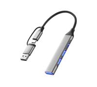 Hub USB a 7/4 porte in lega di alluminio adattatori multipli per laptop PC Phone Trasferimento dati ad alta velocità OTG supportati Hub USB compatibili OTG
