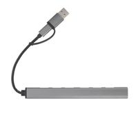 Hub USB a 7 Porte in Lega di Alluminio per Laptop, Compatto | Trasferimento Dati ad Alta Velocità, Funzione Plug Play, Multi Adattatore per PC e Tablet, Uso Domestico