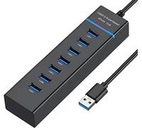 Hub USB a 7 porte per laptop, splitter USB multiporta USB Extender per laptop, PC, MacBook, Mac Pro, Mac mini, iMac, Surface Pro e altri dispositivi USB