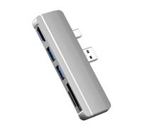 Hub USB Adattatore Docking Station per Pro4 5 6 con 4K @ 30Hz e Lettore di Schede Hub USB in Alluminio