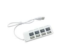 Hub USB Adattatore Multi Porte Utilizzare L'adattatore Di Alimentazione Estensore 2.0 PC Accessori For Computer Switch For Laptop Capacità Di Ricarica Rapida(4Interface White)