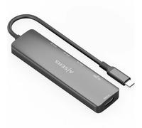 Hub USB Aisens USB-C DOCK 6 EN 1 Grigio