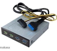 Akasa USB 3.1 Gen2 e Quick Charge Panel 5,25 pollici - nero