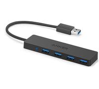 Anker 4-Port USB 3.0 Slim Hub extern nero
