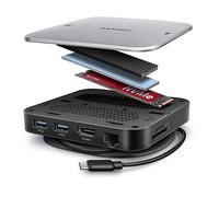 HUB USB AXAGON HMC-UFO USB-C Hub M.2 SATA/NVMe 1 Gbit/s Ethernet 384 kHz Audio