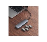 Hub USB - Baseus - UltraJoy Series - 4 Porte - USB 3.0 - Ethernet Gigabit - Grigio