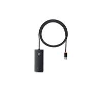 Baseus HUB Lite Series Adapter (USB-A to 4xUSB-A 3.0 5Gb/s) Black (WKQX030101)