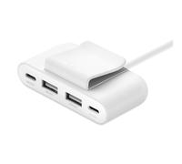 Hub USB Belkin BUZ001bt2MWHB7 USB Tipo C 4 Porte Bianco 2m