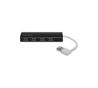 Belkin F4u042bt Hub Usb 2.0 Travel Slim 4 Port One Size Black