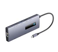 Hub USB C 10 In 1 Dock Station In Alluminio Con Porta SDTF Card Splitter PD100W Hub Per PC Laptop Computer Dock Station USB