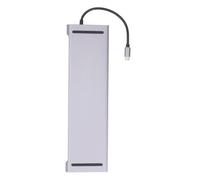 HUB USB C 11 in 1 Multiporta A, docking station di tipo C con ricarica PD, interfaccia multimediale 4K HD, 1080P, USB3.0, RJ45, lettore di schede, compatibile con Lap, Ph,