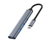 Hub USB C 3.0-4 in 1,Porte usb multiple per pc docking station hub usb c to usb，Adattatore hub typec con 1 USB 3.0 & 3 USB 2.0 Tipo C Hub，per Laptop MAC, Chiavetta USB, Altro Dispositivo Type C.