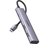 Hub USB-C 3.0 4-Port (2xUSB-A 2xUSB-C) 20 cm, Grigio