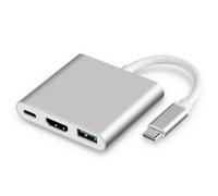 ADATTATORE INF Concentratore USB-C 3 in 1 con HDMI, USB 3.0 e ricarica PD