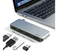 Hub USB-C 4 in 1, USB-C a 4xUSB-A, 10Gbps, USB 3.2/3.1 Gen 2 Hub Dock, funziona con Windows/Mac, consegna per MacBook/Mac/Surface/Laptop e altri dispositivi di tipo C