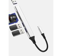 Hub USB C (5 in 1) adattatore USB OTG lettore di schede SD per iPhone 17 16 Pro Max compatibile con Samsung Docking Station MacBook tipo C Micro SD Multiport per Apple per iPad Dongle accessori dati