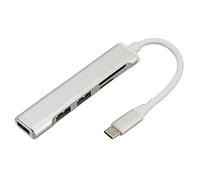 Hub USB C 5 in 1, docking station USB C, multiporta A con 3 porte USB, lettore/SD, alluminio, per, OS X, OS, Lap e ph