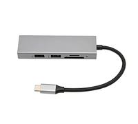 Hub USB C 5 in 1, Trasferimento Dati 5 Gbps Adattatore Multiporta Hub USB C Argento per Stampante