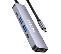 Hub USB C 5 in 1, USB C a HDMI 4K, PD 100 W, porte dati USB-A e USB-C | Adattatore compatto MacBook per dispositivi USB-C, iPad, PC, HP Dell Galaxy e altro ancora
