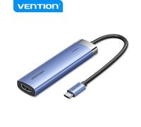 Hub USB-C 5 in 1 Vention T6E - Trasferimento a 5 Gbps - Schermo 4K - Ricarica rapida 100 W - Colore blu NEW