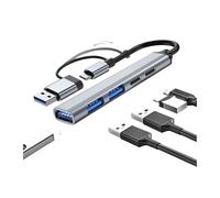 HUB USB C 5-IN-2 da 65 W tipo C a HUB USB 3.0 adattatore multi splitter OTG(5-IN-2 TYPE-C USB)