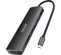 Acer Hub USB C 7 in 1 Adattatore USB C con HDMI 4K PD 100W Lettore Schede SD/TF