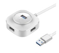 Hub USB C a 4 porte, trasferimento dati super veloce a 5 Gbps, compatibilità con più dispositivi come laptop, Xbox e altro ancora.
