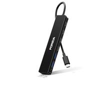 Hub USB C a 7 porte 10 Gbps, adattatore dati multiporta USB 3.2 a 4 porte per laptop, porta di ricarica pass-through di tipo C, 2 USB 2.0, estensore USB- C compatibile con MacBook, Surface Pro, XPS e