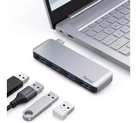 Hub USB C a USB con 4 porte USB 3.0 per MacBook Pro/Air - Splitter USB diretto per laptop, design senza cavi a filo, compatibile con iMac Dell HP Surface