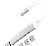 Hub USB C Adattatore a USB Cavo Tipo C per iPhone 17 16 15 Pro MAX per Apple per iPad Compatibile con Samsung MacBook OTG 3.0 Multiporta Thunderbolt Splitter Doppio PC Porta Accessori Convertitore