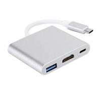 Hub USB C Adattatore HDMI, 3-in-1 Hub Tipo C Adattatore da USB 3.1 a USB-C 4K USB 3.0 Cavo HDMI per mouse Tastiera TV U Disco PC Tablet, ecc.